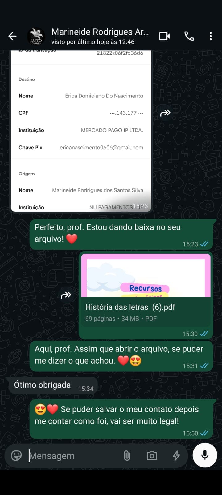 Depoimento de Educadora 1